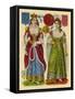 Victorian Scrap: Queen Mary, Queen Anne-English School-Framed Stretched Canvas