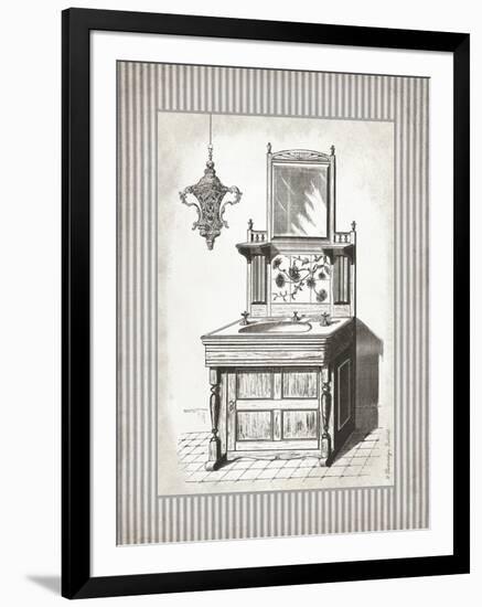 Victorian Sink Stripes II-Gwendolyn Babbitt-Framed Art Print