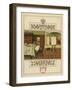 Victorian sister and brother at breakfast-John George Sowerby-Framed Giclee Print