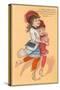 Victorian Sisters Dancing-null-Stretched Canvas