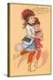 Victorian Sisters Dancing-null-Stretched Canvas