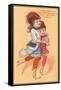 Victorian Sisters Dancing-null-Framed Stretched Canvas