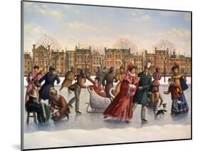 Victorian Skaters-Dan Craig-Mounted Giclee Print