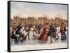 Victorian Skaters-Dan Craig-Framed Stretched Canvas