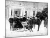 Victorian Sleigh Ride, C.1870-99-null-Mounted Photographic Print