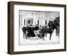 Victorian Sleigh Ride, C.1870-99-null-Framed Photographic Print