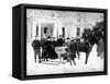 Victorian Sleigh Ride, C.1870-99-null-Framed Stretched Canvas
