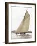 Victorian sloop on Sydney Harbour-null-Framed Art Print