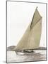 Victorian sloop on Sydney Harbour-null-Mounted Art Print