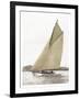 Victorian sloop on Sydney Harbour-null-Framed Art Print