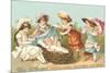 Victorian Soap, Baby in Basket-null-Mounted Art Print