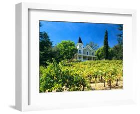 Victorian St. Clement Winery, St. Helen, Napa Valley Wine Country, California, USA-John Alves-Framed Photographic Print