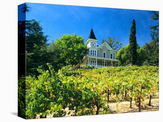 Victorian St. Clement Winery, St. Helen, Napa Valley Wine Country, California, USA-John Alves-Stretched Canvas