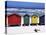 Victorian-Style Bathing Boxes on the Beach, Western Cape, South Africa-John Warburton-lee-Stretched Canvas
