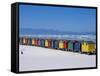 Victorian-Style Bathing Boxes on the Beach, Western Cape, South Africa-John Warburton-lee-Framed Stretched Canvas