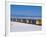 Victorian-Style Bathing Boxes on the Beach, Western Cape, South Africa-John Warburton-lee-Framed Photographic Print