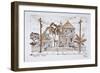 Victorian style 'Conch houses,' Key West, Florida-Richard Lawrence-Framed Photographic Print