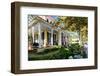 Victorian Style House with a Wrap Around Porch in Cape May, New Jersey-George Oze-Framed Photographic Print