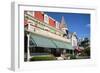 Victorian Style Houses on Ocean Street, Cape May, New Jersey-George Oze-Framed Photographic Print