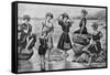 Victorian Swimwear, UK-null-Framed Stretched Canvas