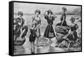 Victorian Swimwear, UK-null-Framed Stretched Canvas