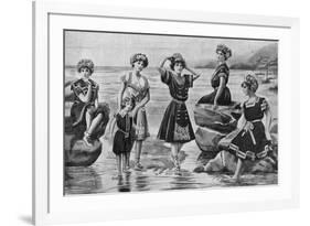 Victorian Swimwear, UK-null-Framed Premium Giclee Print