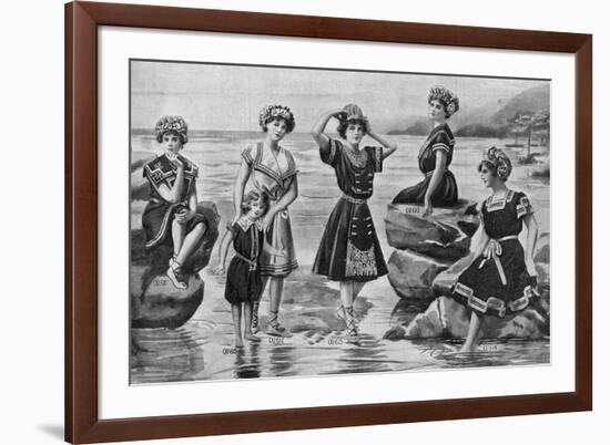 Victorian Swimwear, UK-null-Framed Premium Giclee Print