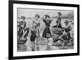 Victorian Swimwear, UK-null-Framed Premium Giclee Print