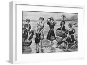 Victorian Swimwear, UK-null-Framed Art Print