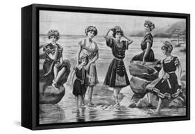 Victorian Swimwear, UK-null-Framed Stretched Canvas