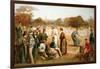 Victorian Tennis Match-null-Framed Art Print