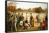 Victorian Tennis Match-null-Framed Stretched Canvas