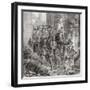 Victorian Tourists at the Hall of Columns or Hypostyle Hall-null-Framed Giclee Print