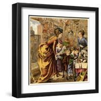 Victorian Toy Shop-null-Framed Art Print