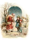 A Visit from Saint Nicholas - an Early 1900S Vintage Greeting Card Illustration.-Victorian Traditions-Photographic Print