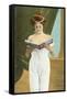 Victorian Woman Reading-null-Framed Stretched Canvas