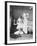 Victorian Woman Undressing in the Bath-null-Framed Photographic Print