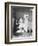 Victorian Woman Undressing in the Bath-null-Framed Photographic Print