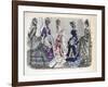 Victorian Women in Winter Fashions, 1875-null-Framed Giclee Print