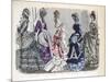 Victorian Women in Winter Fashions, 1875-null-Mounted Giclee Print