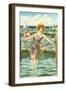 Victorians at the Beach-null-Framed Art Print