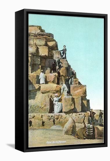 Victorians on Great Pyramid-null-Framed Stretched Canvas