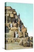 Victorians on Great Pyramid-null-Stretched Canvas