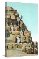 Victorians on Great Pyramid-null-Stretched Canvas