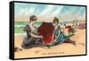 Victorians on the Beach-null-Framed Stretched Canvas