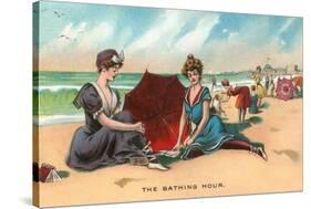 Victorians on the Beach-null-Stretched Canvas