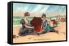 Victorians on the Beach-null-Framed Stretched Canvas