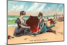 Victorians on the Beach-null-Mounted Art Print