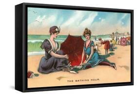 Victorians on the Beach-null-Framed Stretched Canvas