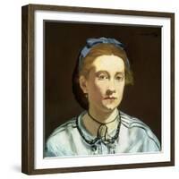 Victorine Meurent by ‰Douard Manet-Édouard Manet-Framed Giclee Print